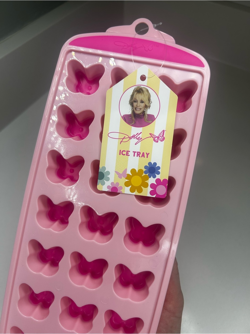 Dolly Pink Butterfly Ice Tray mold